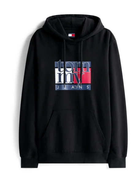 Palton Tommy Jeans negru