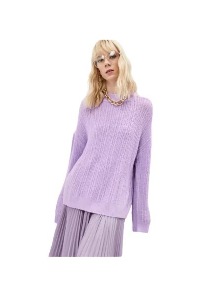 Sweter Twinset fioletowy