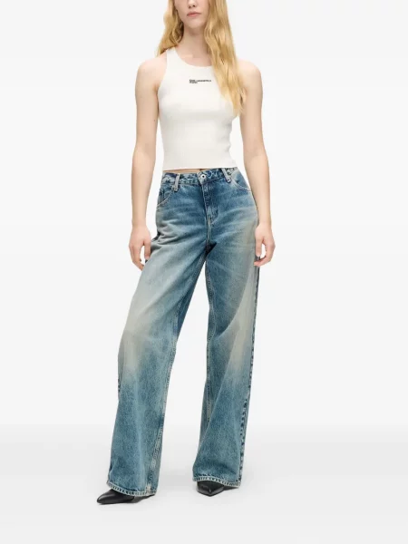 Blugi Karl Lagerfeld Jeans albastru