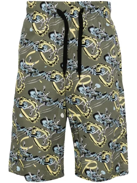 Pantaloni scurți A.p.c. cu imagine verde