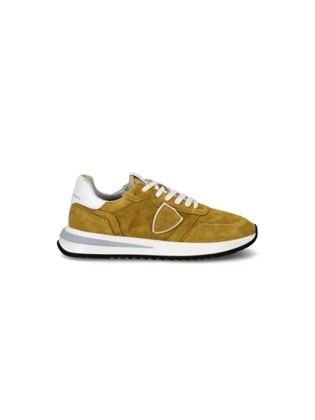 Buty do biegania Philippe Model zamszowe do biegania żółte