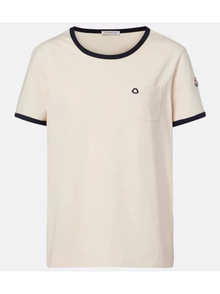 Tricou Moncler din jerseu albastru