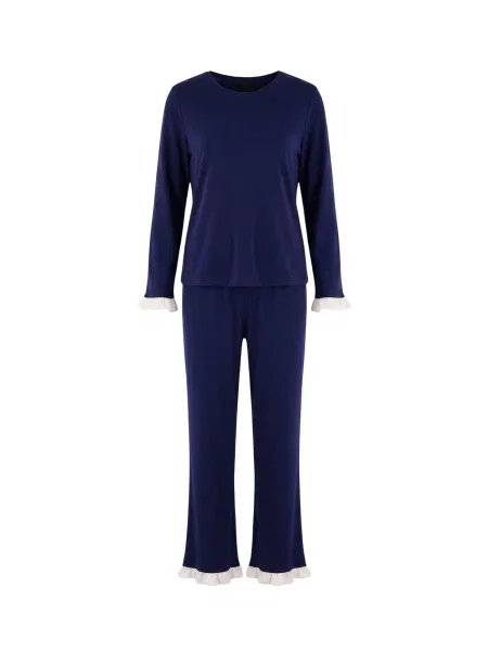 Trendyol Pijama marin albastru