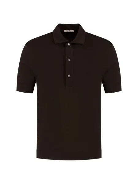 Scurt tricou polo Stefan Brandt maro