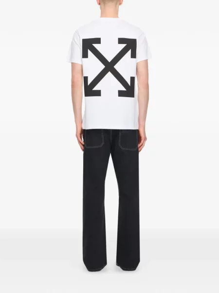 Tricou grafic Off-white cu imagine alb