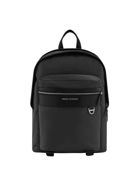 Torba Armani Exchange skórzana czarna