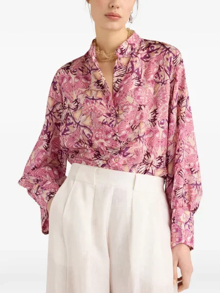 Koszula Momoni z nadrukiem różowa