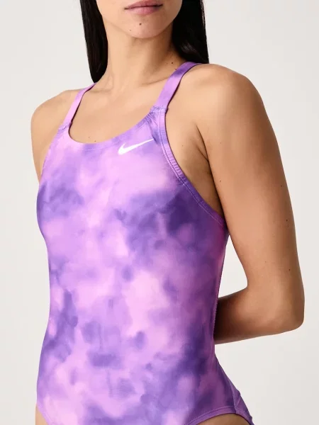 Nike strój kąpielowy jednoczęściowy fioletowy