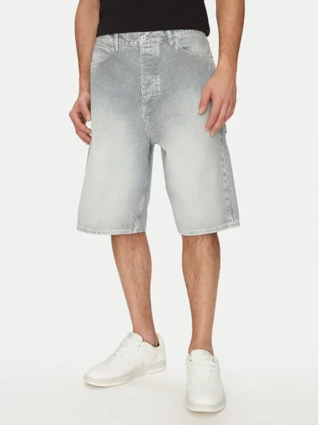 Hugo Blue pantaloni scurți jeans bărbați alb