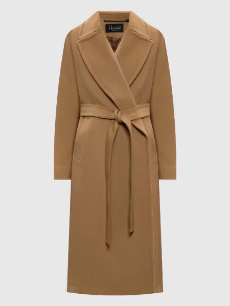 Пальто на запах з кашеміру Heresis бежеве