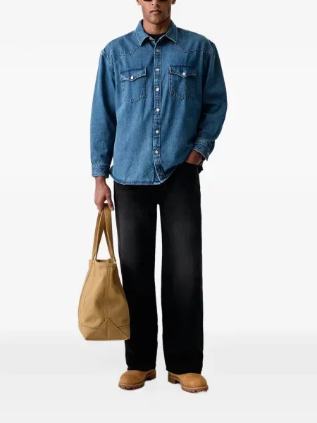 Scurt hanorac Levi's® evazat albastru