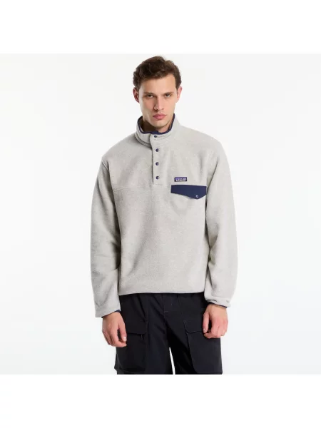 Суитшърт Patagonia M's LW Synch Snap-T P/O Oatmeal Heather/ New Navy L военноморски сили