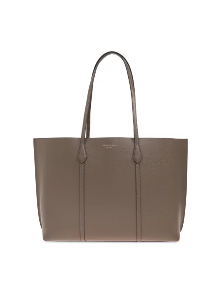 Shopperka Tory Burch skórzana brązowa