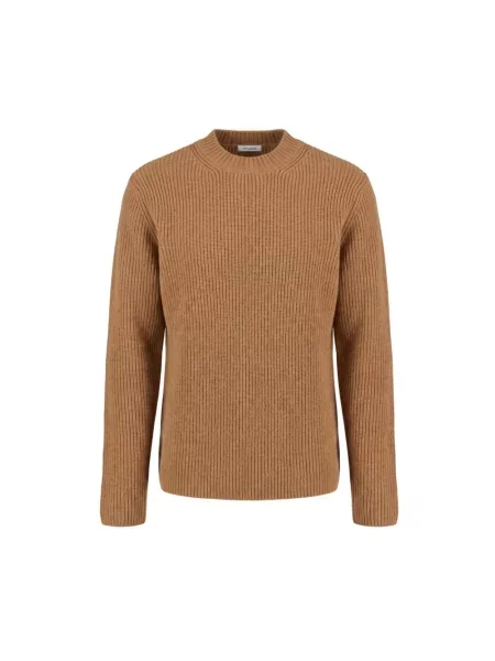 Sweter Malo ze sznurkiem brązowy