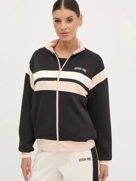 Dukserica Guess SUZANNE za žene s uzorkom crna
