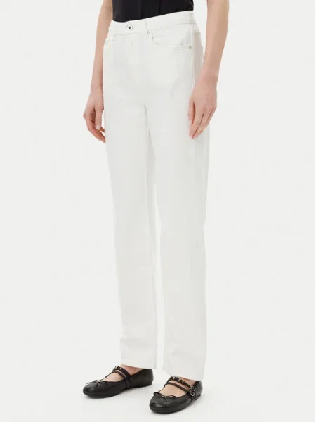 Karl Lagerfeld Jeans Blugi Straight Fit alb