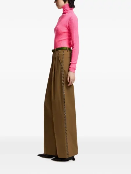 Pantaloni palazzo Essentiel Antwerp maro