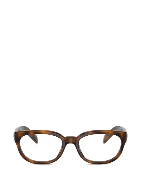 Ochelari de soare Prada Eyewear cu imprimeu geometric maro