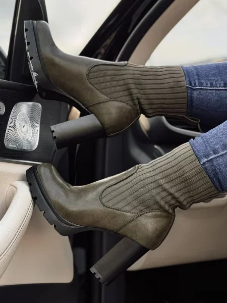 Pantofi Dstreet kaki