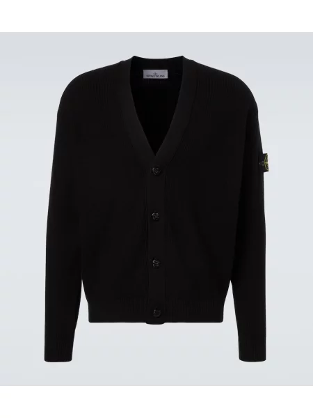 Cardigan Stone Island cu strasuri negru