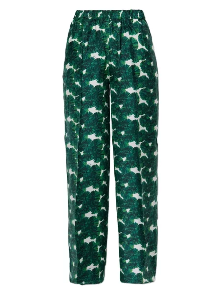 Pantaloni Max Mara cu imagine verde