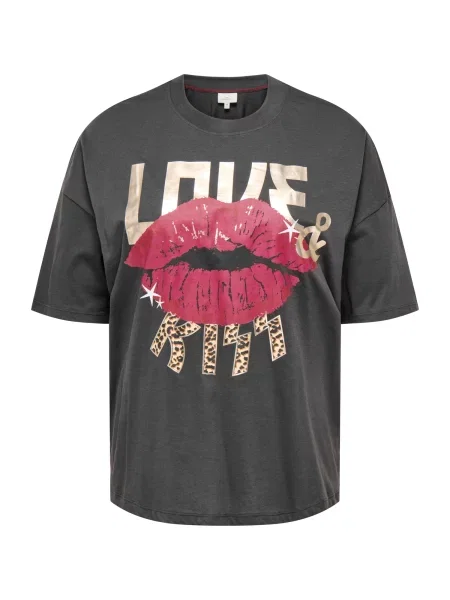 ONLY Carmakoma Tricou CARKOURTNEY șamoa / bronz / roz negru