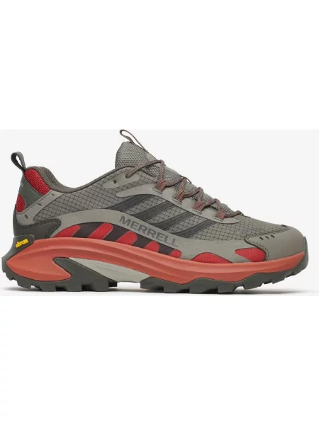 Buty do biegania Merrell Moab Speed 2 GORE-TEX szary oliwkowy ciemnoczerwony 41 czarny