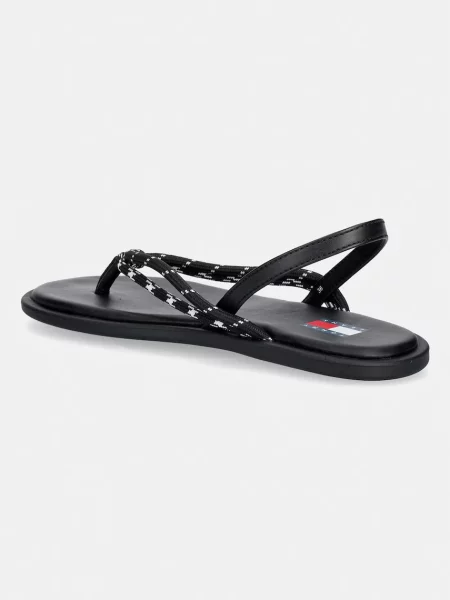 Tommy Jeans sandały TJW CASUAL ROPE SANDAL czarne