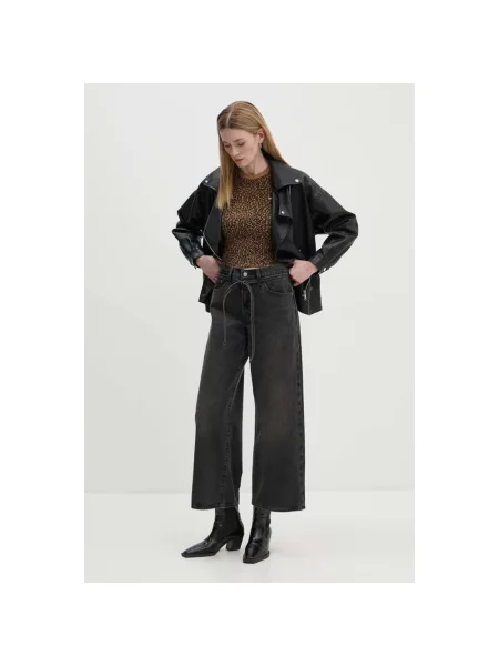 Jeansy straight leg Levi's czarne