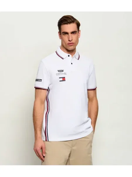 Tricou polo Tommy Hilfiger alb