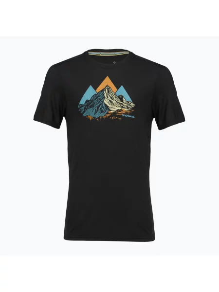 Koszulka Smartwool Peak Bagger Active SS Graphic Tee black czarna