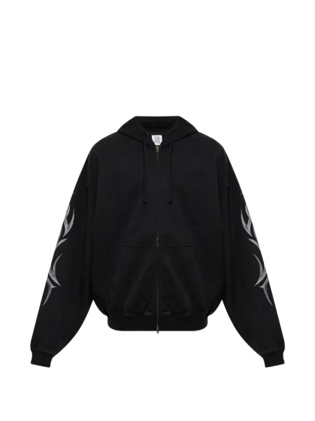 Hanorac cu glugă Vetements cu imagine negru