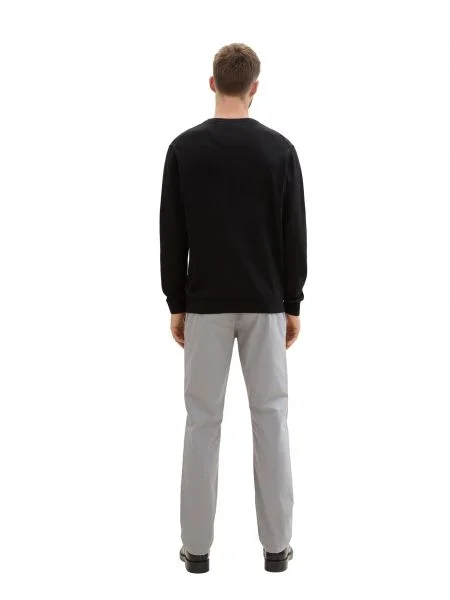 TOM TAILOR Pantaloni eleganți bleumarin / deschis gri