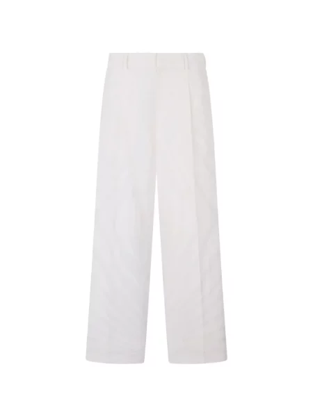 Pantaloni Roberto Cavalli cu imagine alb