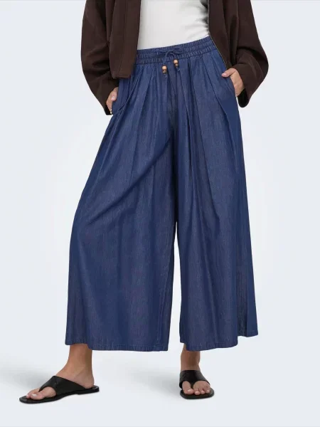 ONLY Pantaloni cu cute ONLBEA' albastru