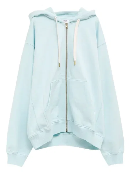 Суичър с качулка Casablanca с принт синьо