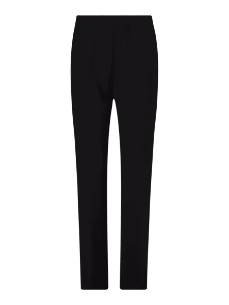 Spodnie materiałowe z elastycznym pasem model ‘Liv’ Raphaela By Brax czarne