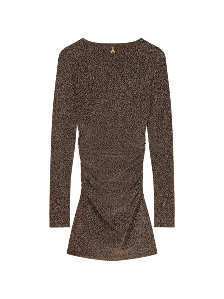 Rochie mini Patrizia Pepe cu volane maro
