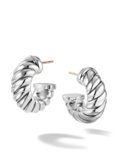 Naušnice David Yurman srebrena
