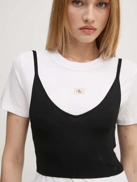 Топ Calvin Klein Jeans черно