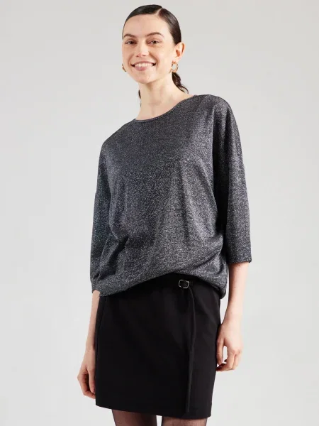 ONLY Tricou ONLSILVERY / argintiu negru