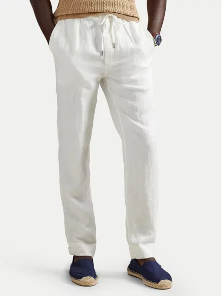 Polo Ralph Lauren Pantaloni din Tapered Fit alb
