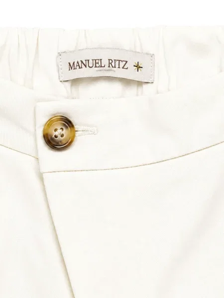 Spodnie dziecięce Manuel Ritz białe