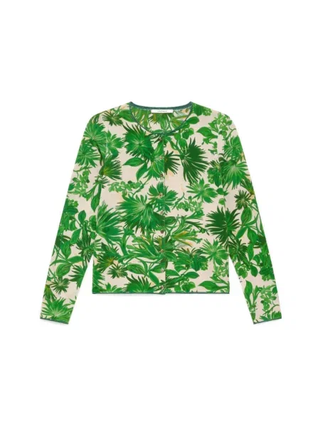 Kardigan Maliparmi z nadrukiem zielony