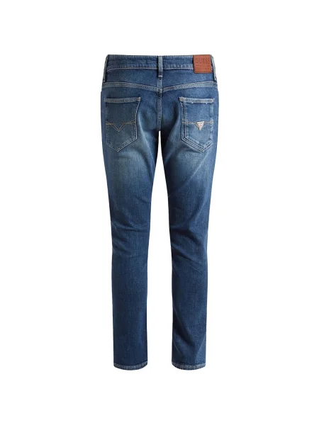 Blugi skinny Guess skinny fit albastru