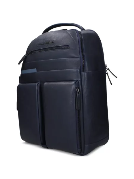 Rucsac Piquadro din piele albastru