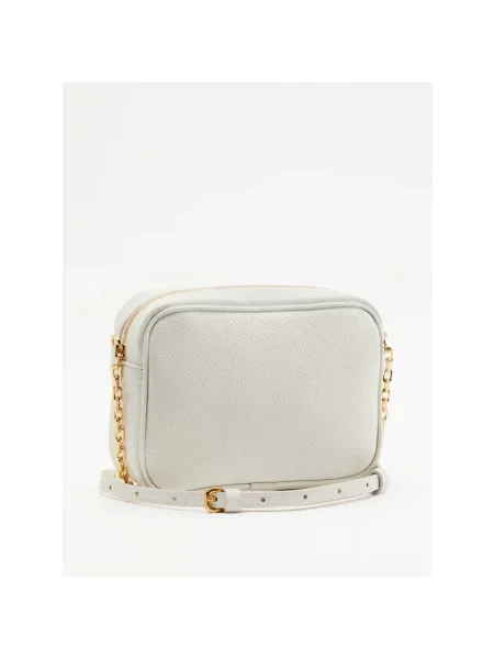 Torebka crossbody Patrizia Pepe skórzana biała