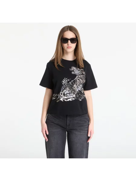 Tričko AllSaints Pounce Lisa Tee Black S černé