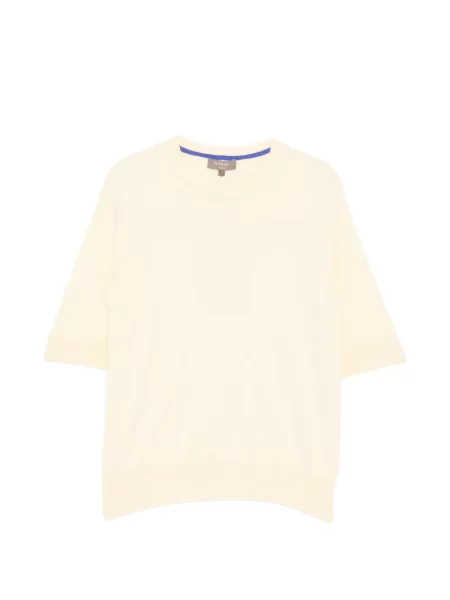 Tricou N.peal cu decolteu rotund galben