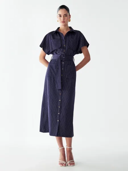 Willa Rochie tip bluză Wichita bleumarin alb